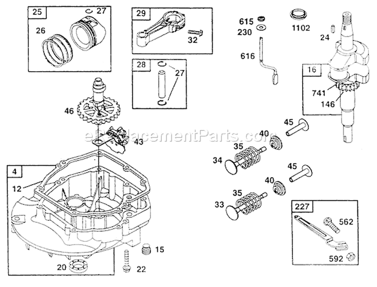 Page D Diagram and Parts List for 1133-0  Briggs and Stratton Generator